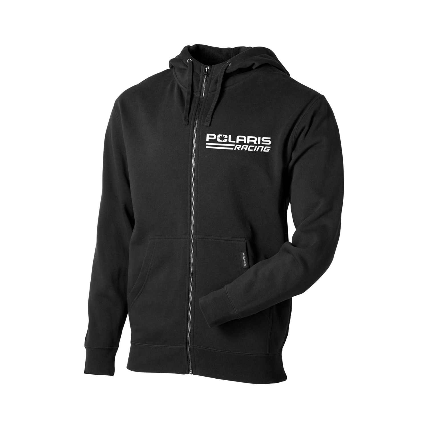 Men s Polaris Racing Full Zip Hoodie Black Polaris