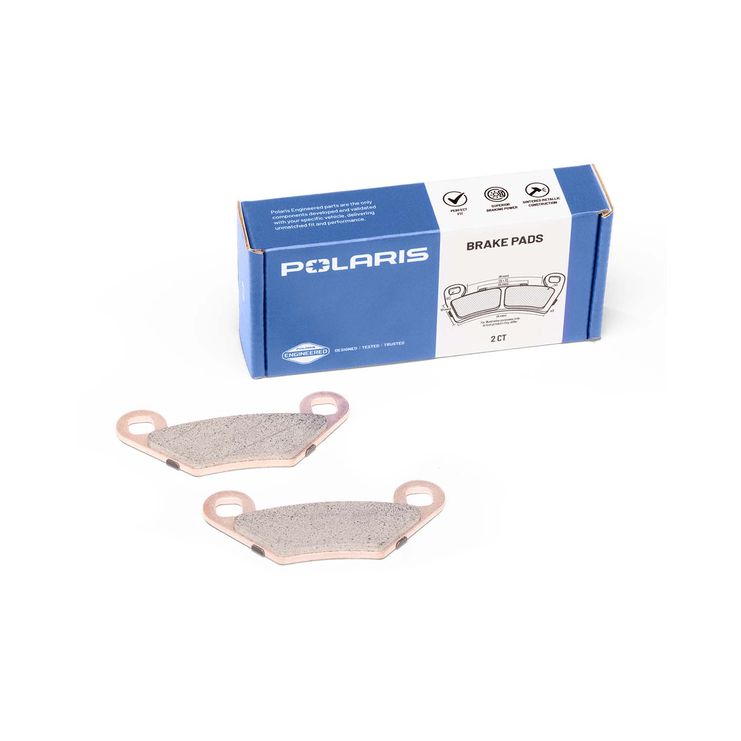 High Performance Brake Pads (2 Qty) - One Wheel Service Kit for