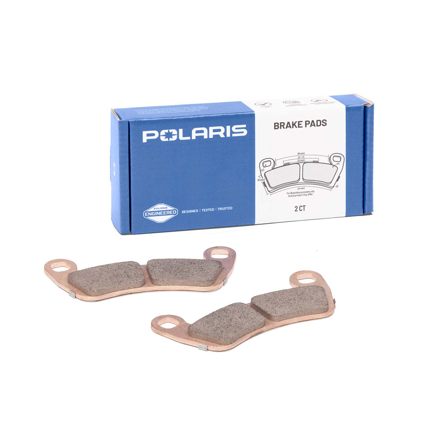 Dual Bore Brake Pads (2 Qty) - One Wheel Service Kit for select