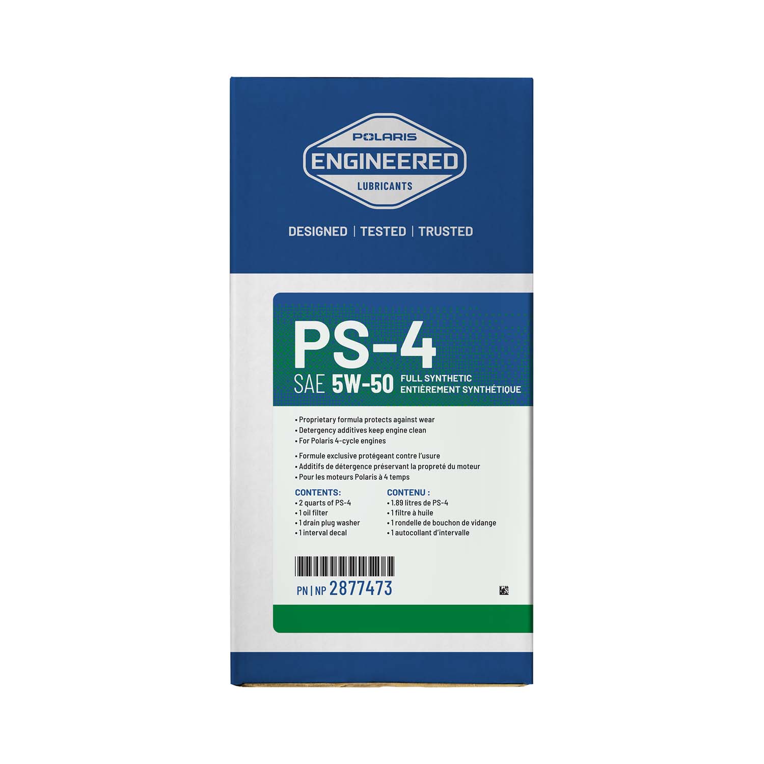 Full Synthetic Oil Change Kit, 2877473, 2 Quarts of PS-4 Engine