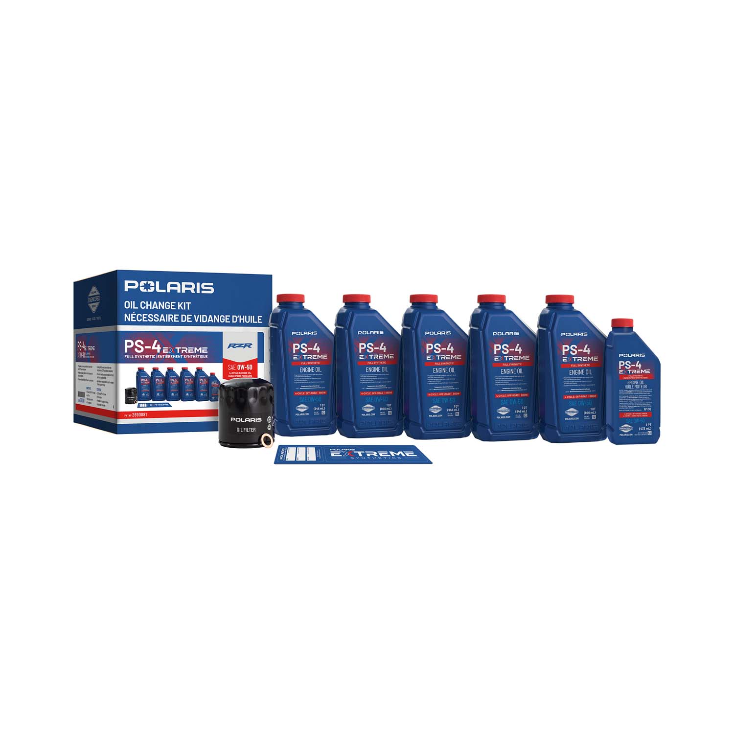 Extreme Full Synthetic Oil Change Kit, Polaris RZR Pro R, Part