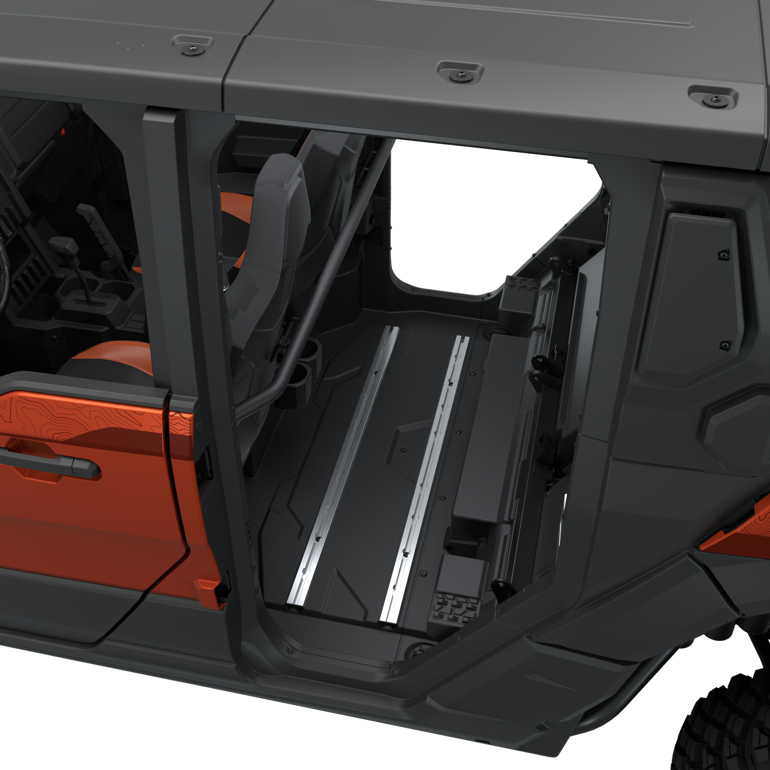 Lock & Ride MAX Rear Floor Rail Kit for Polaris XPEDITION 5, Set