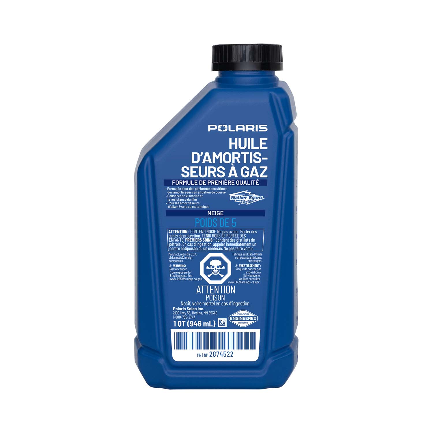 Racing Gas Shock Oil, 1 Qt., Part 2874522 | Polaris Snowmobiles