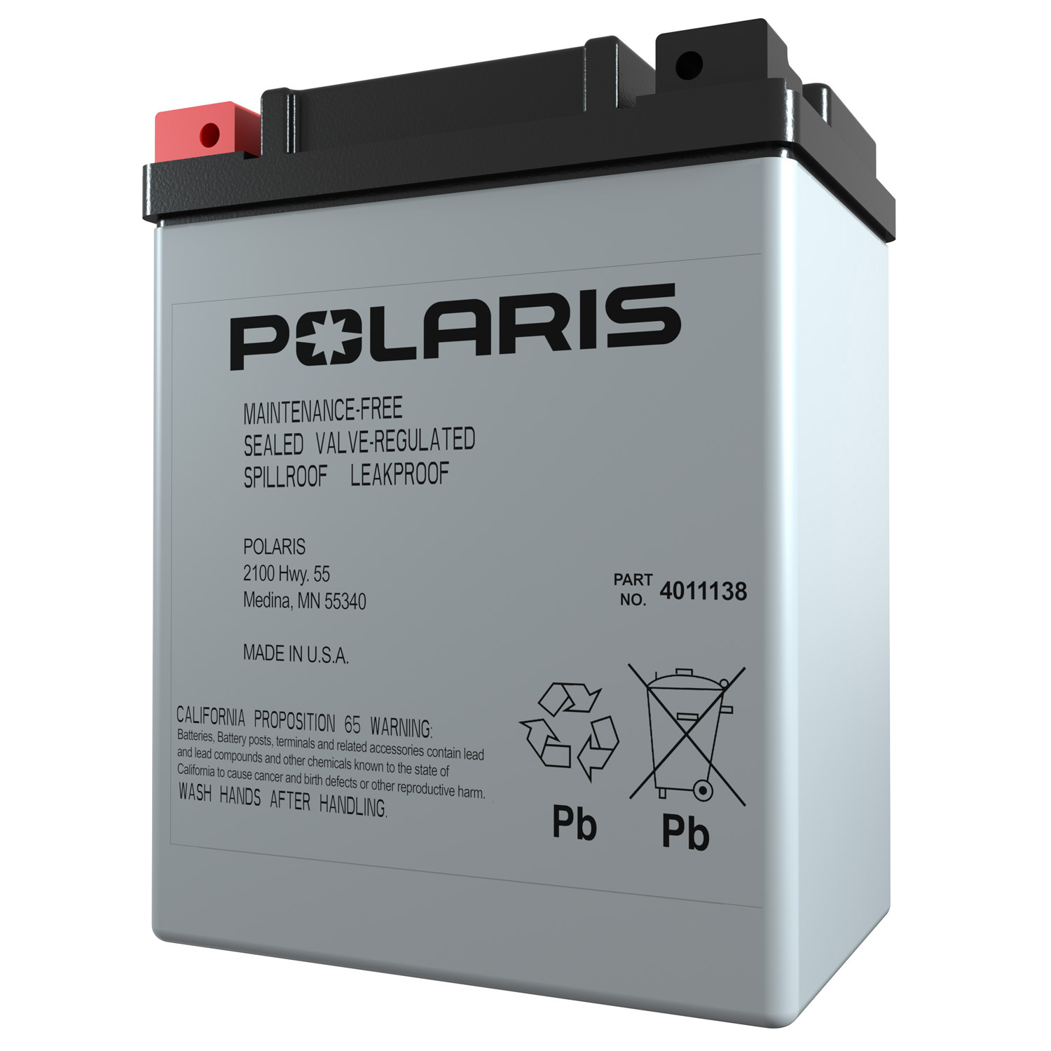 Sealed Battery 14 Amp Hour Type Etx15, Part 4011138 | Polaris