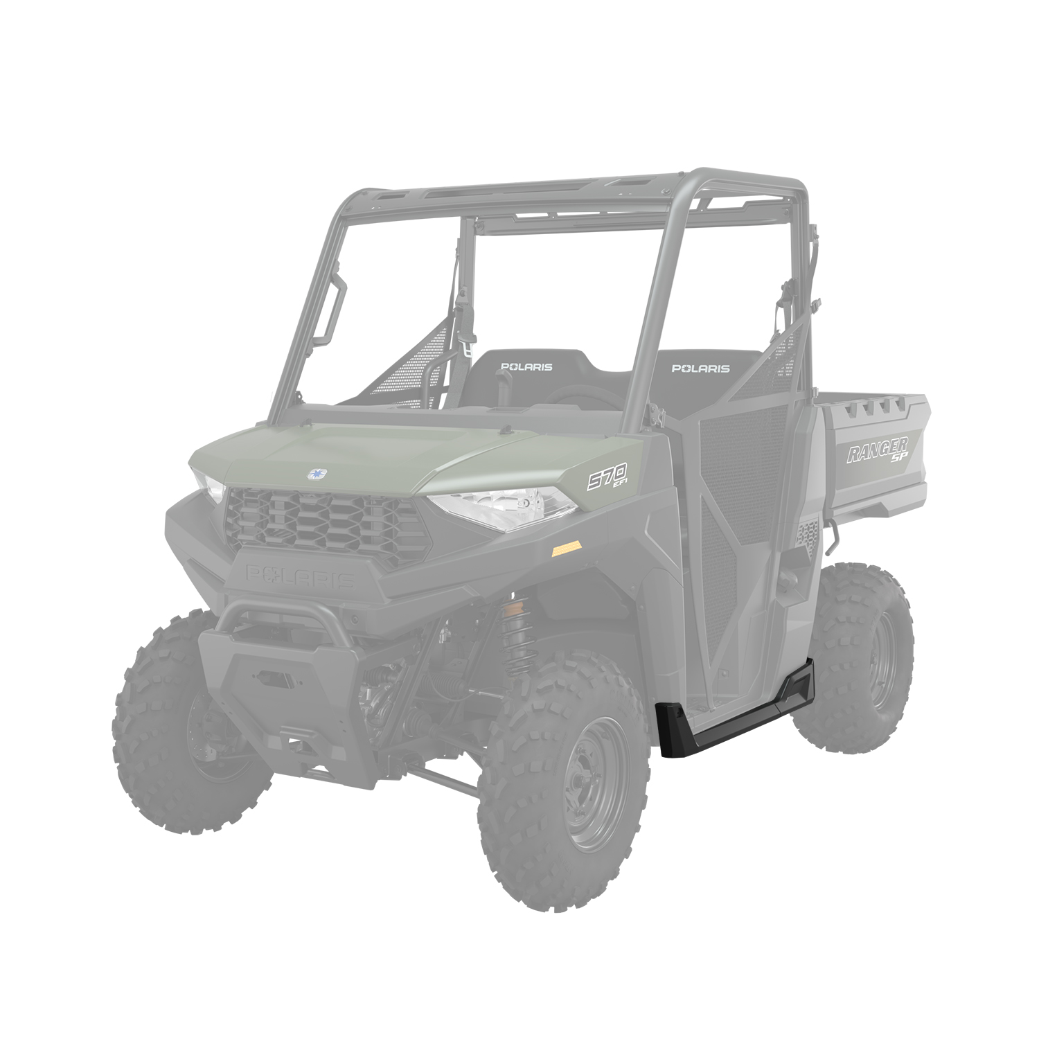 Rock Sliders with Step, 2-Seat | Polaris RANGER