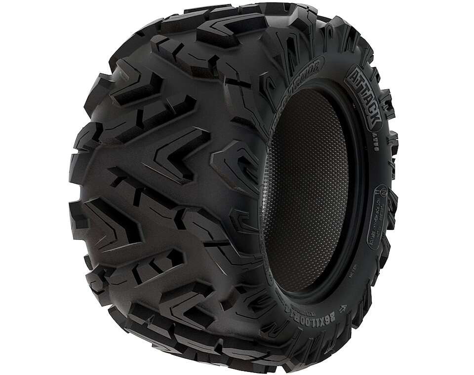 トラックハンドル Pro Armor Wheel & Tire Set: 4205 & Attack, Matte Black, 26