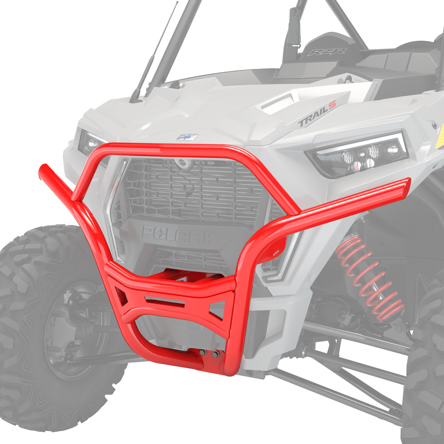 Front Low Profile Bumper, Indy Red | Polaris RZR