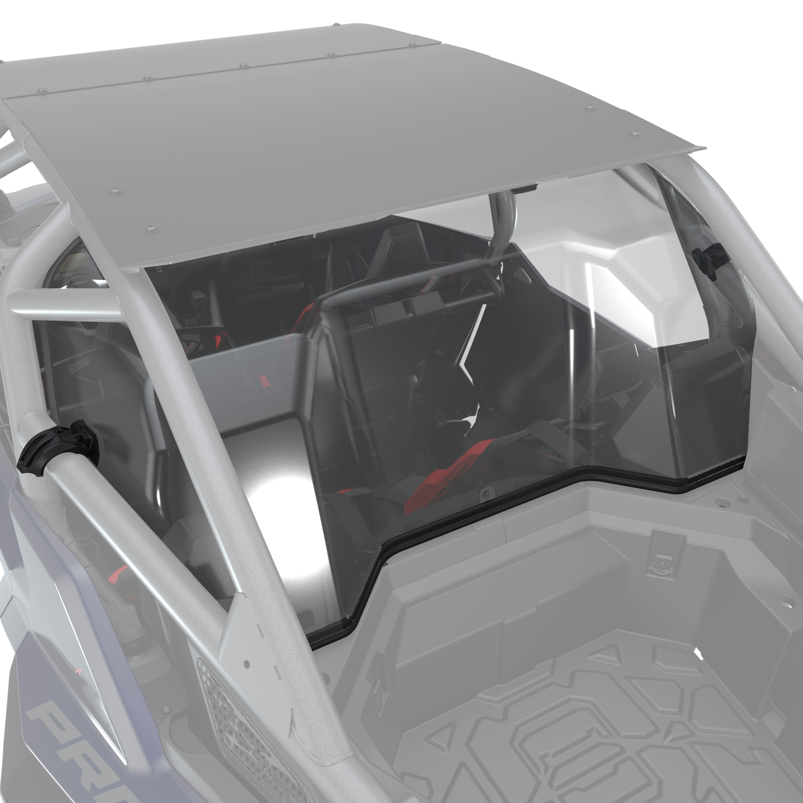 Lock & Ride Poly Rear Panel, 4-Seat | Polaris RZR