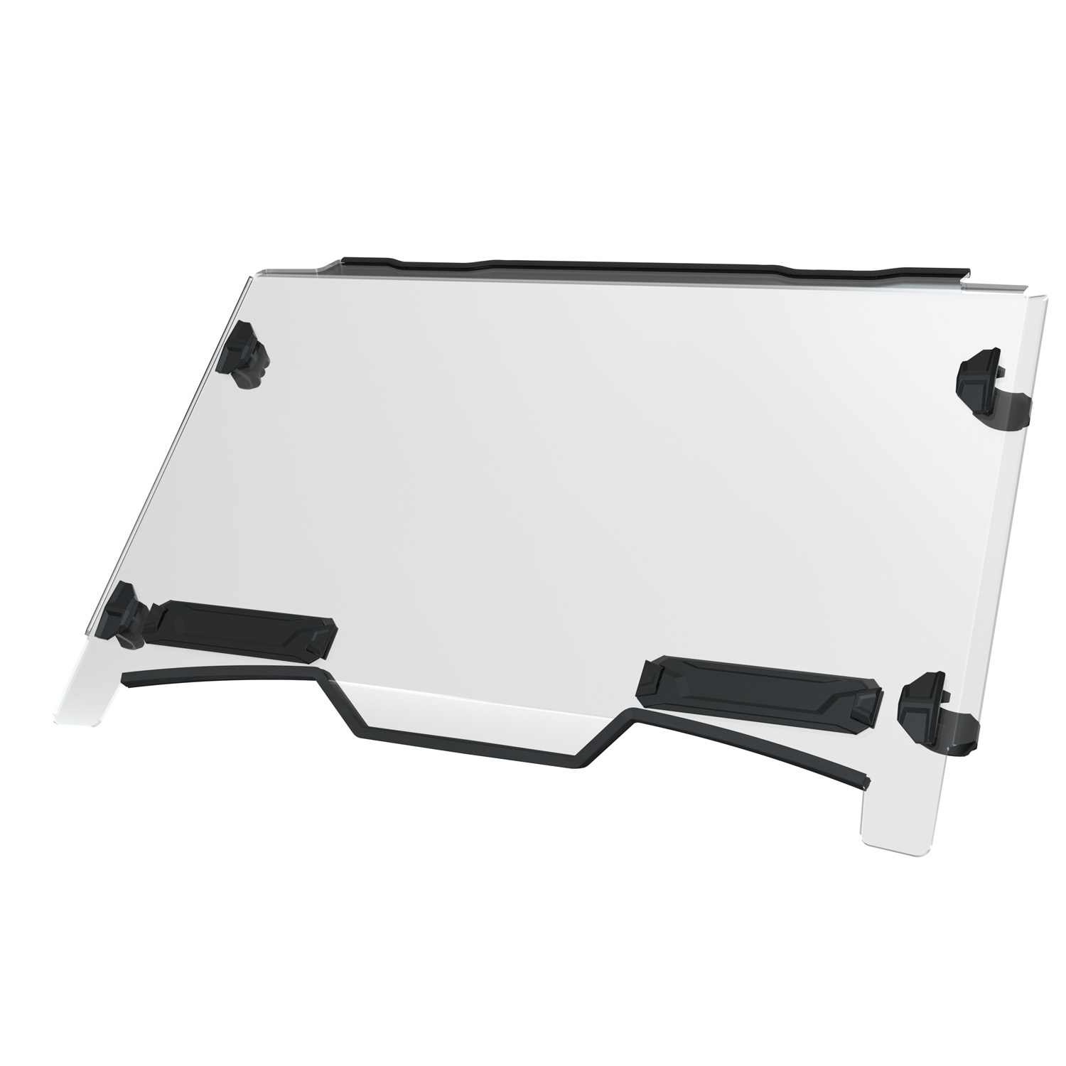 Lock & Ride Full Vented Windshield - Hard Coat Poly | Polaris RZR