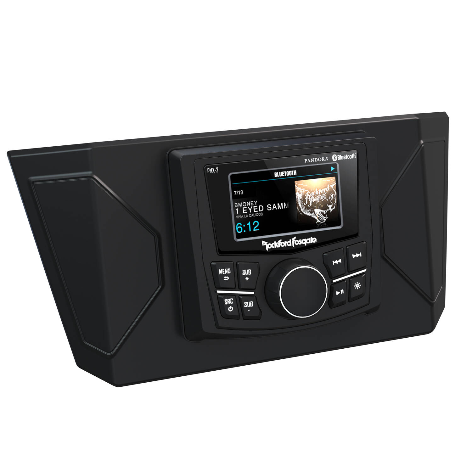 PMX-P2 Head Unit and Mount Kit by Rockford Fosgate