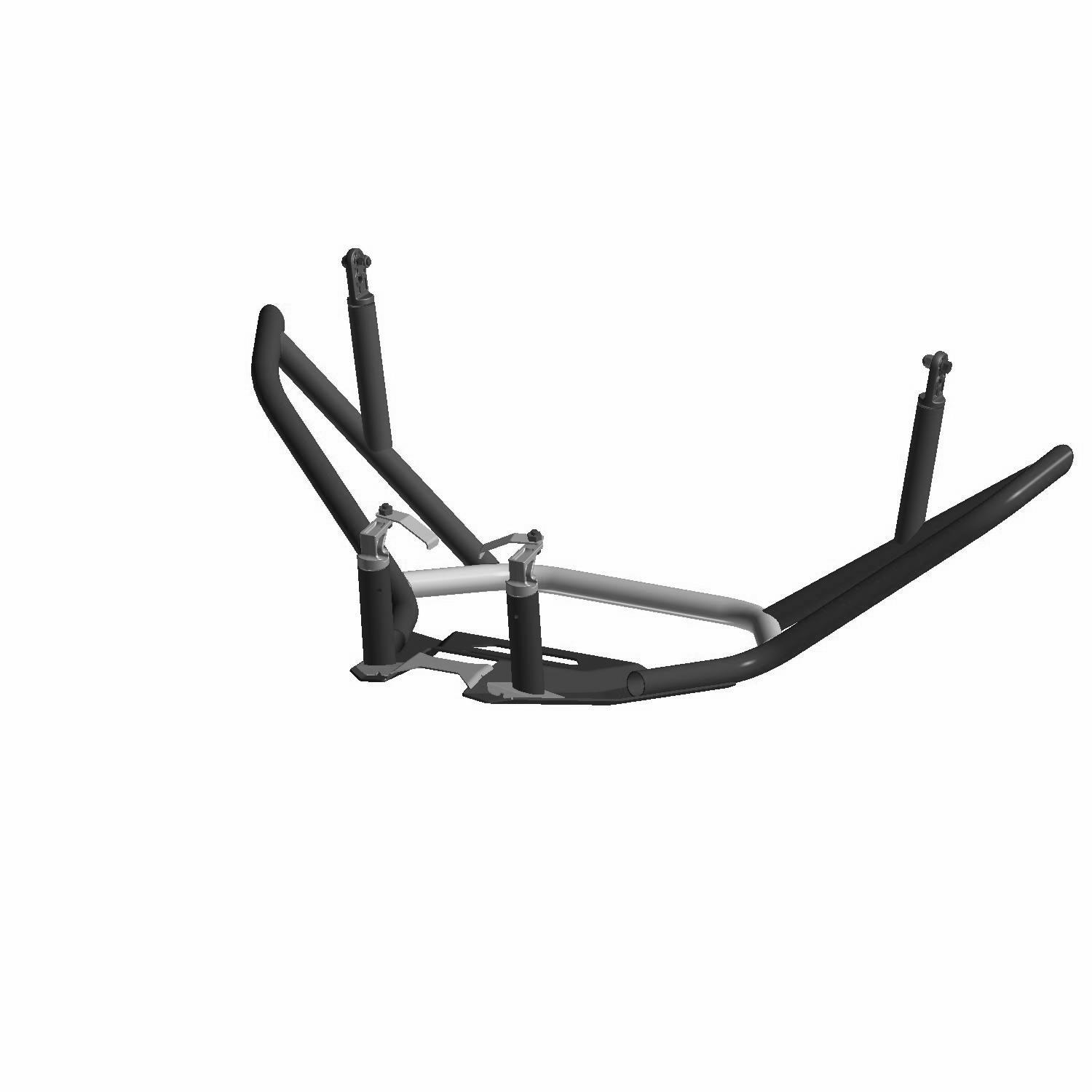 Rear High Coverage Bumper, Matte Black | Polaris RZR