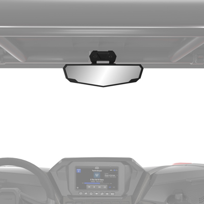 Rear View Premium Convex Mirror for RZR, ROPS Mounted, Qty 1