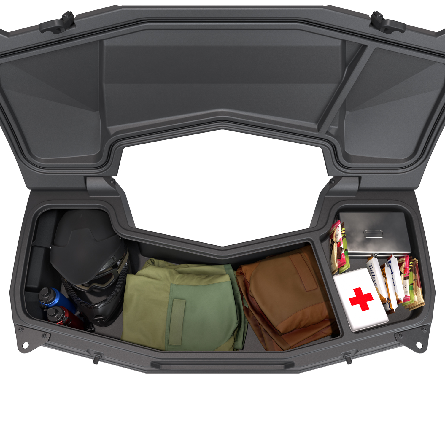 Lock & Ride Rear Lockable Cargo Storage Box for Sportsman ATV