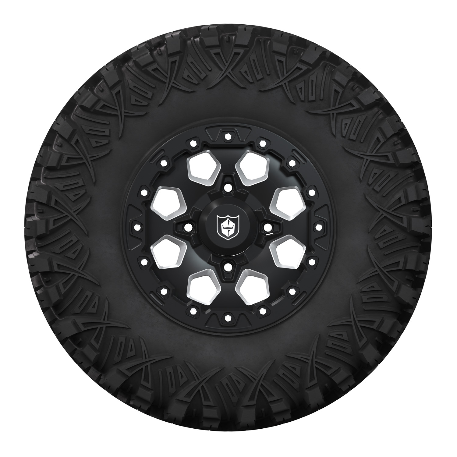 バトンホイール 240 STEALTH FAT TIRE KIT CHROME TURBO WHEELS 06-11 KAWASAKI