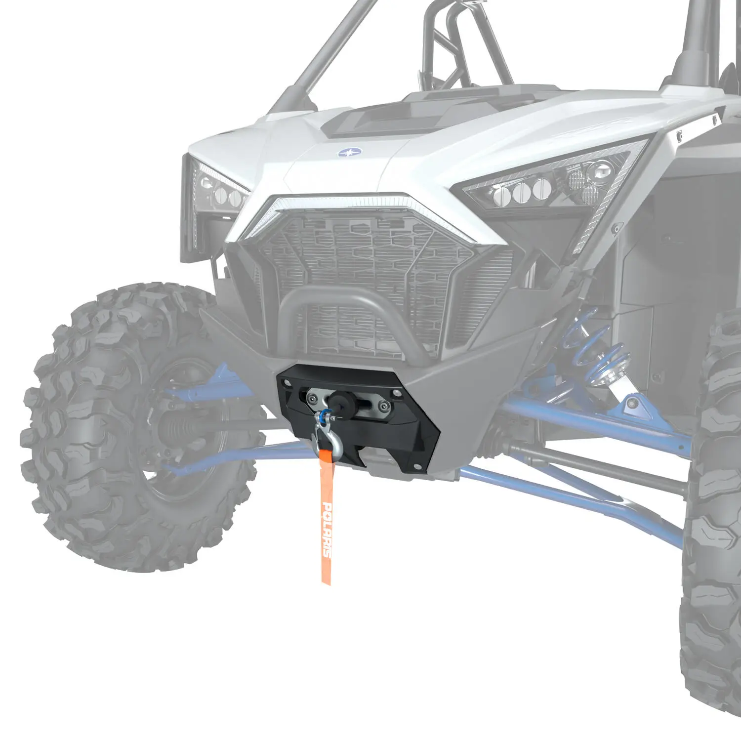 Polars RZR 4500lb Electrc Wnch wth Synthetc Rope by Rough Country