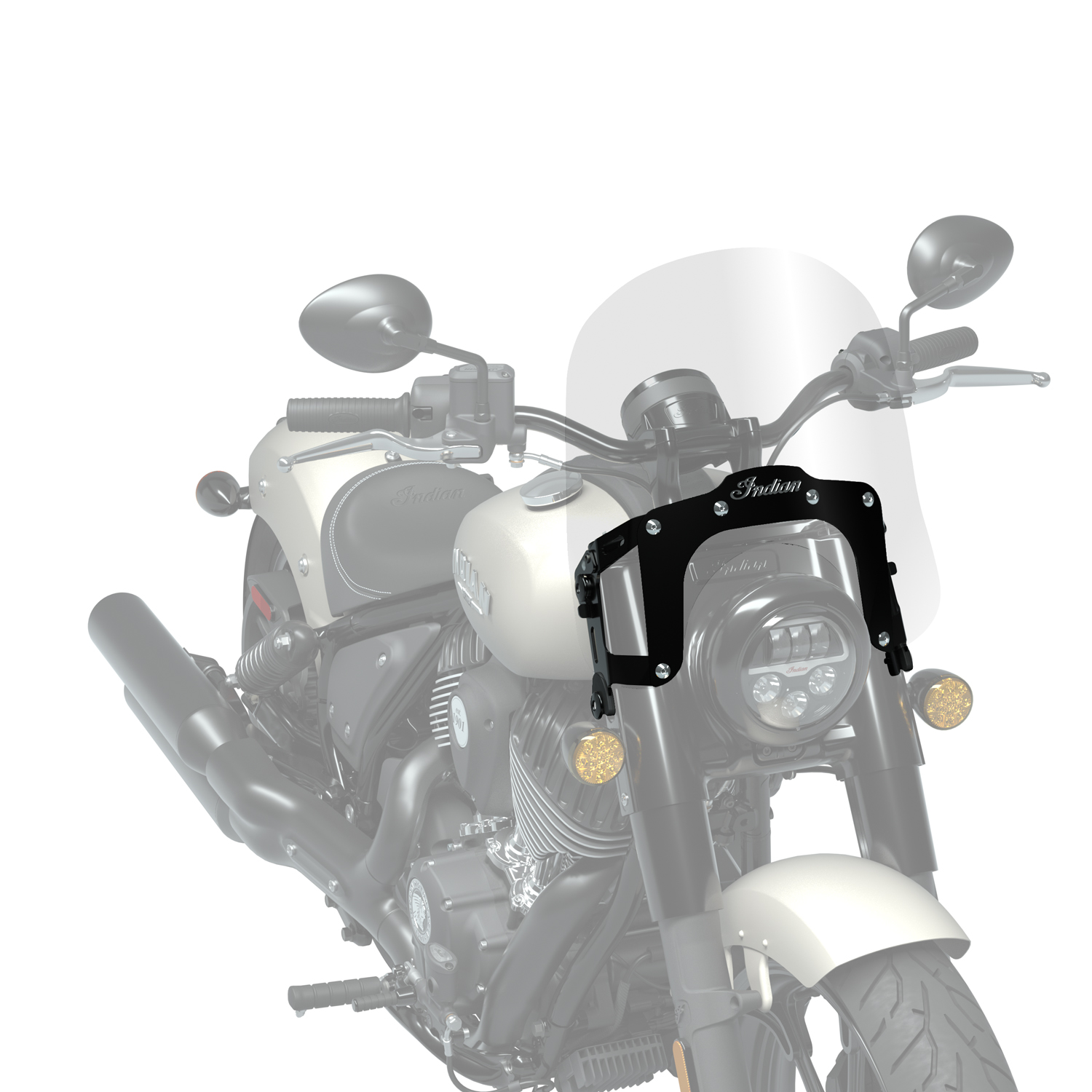 17.8 in Quick Release Low Windshield | Indian Motorcycle