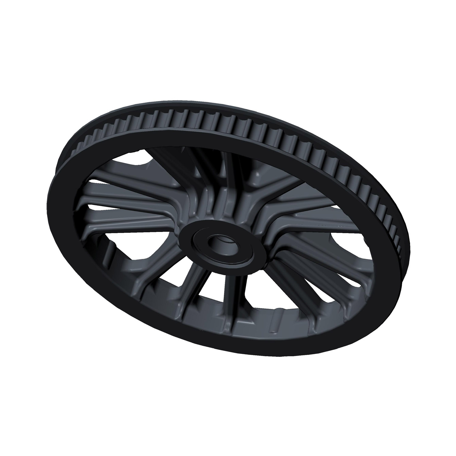 Rear Sprocket with Bearing, 66 Tooth, Black Engine, Part