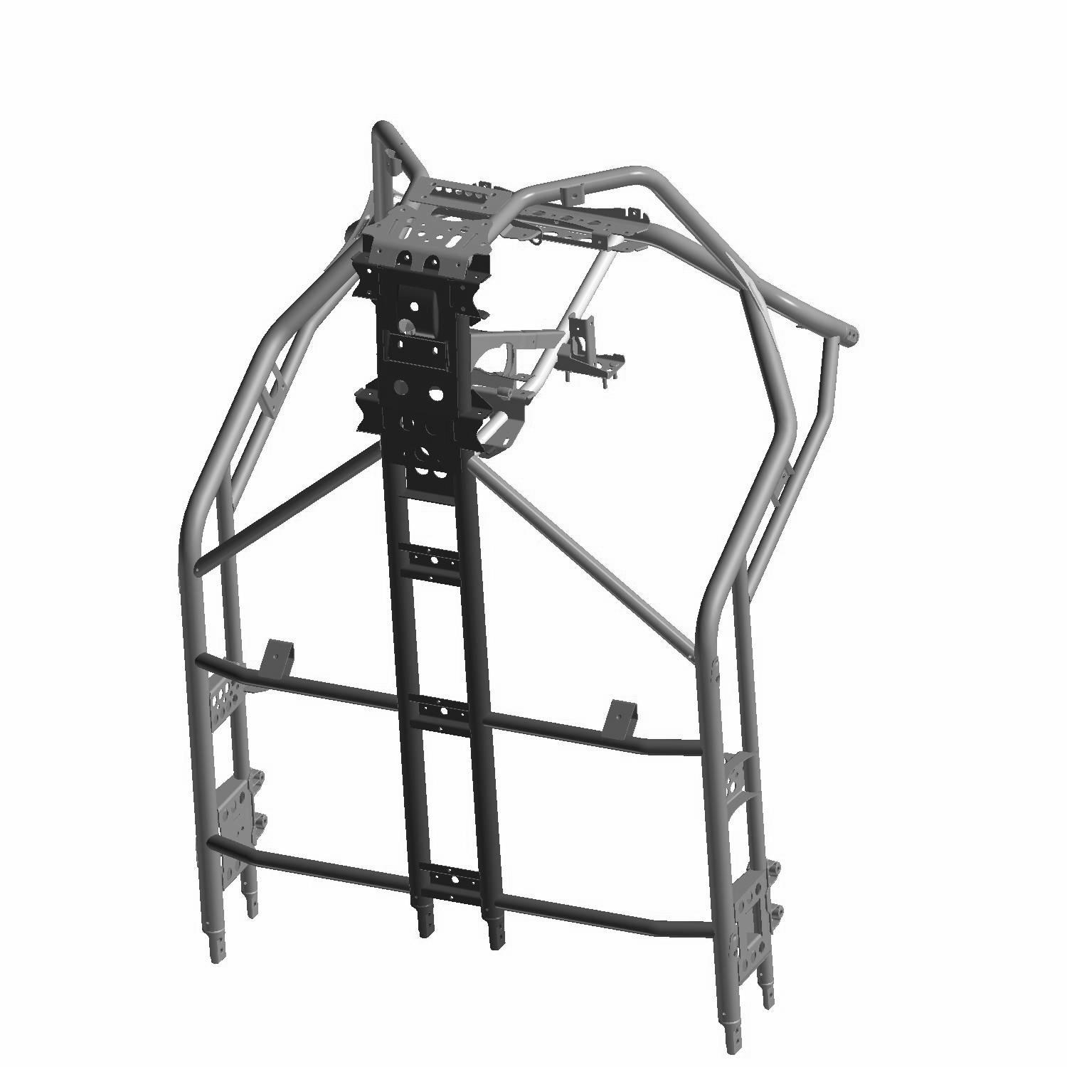 Main Frame Weld, Front, Matte Black, Part 1021322-458 | Polaris RZR