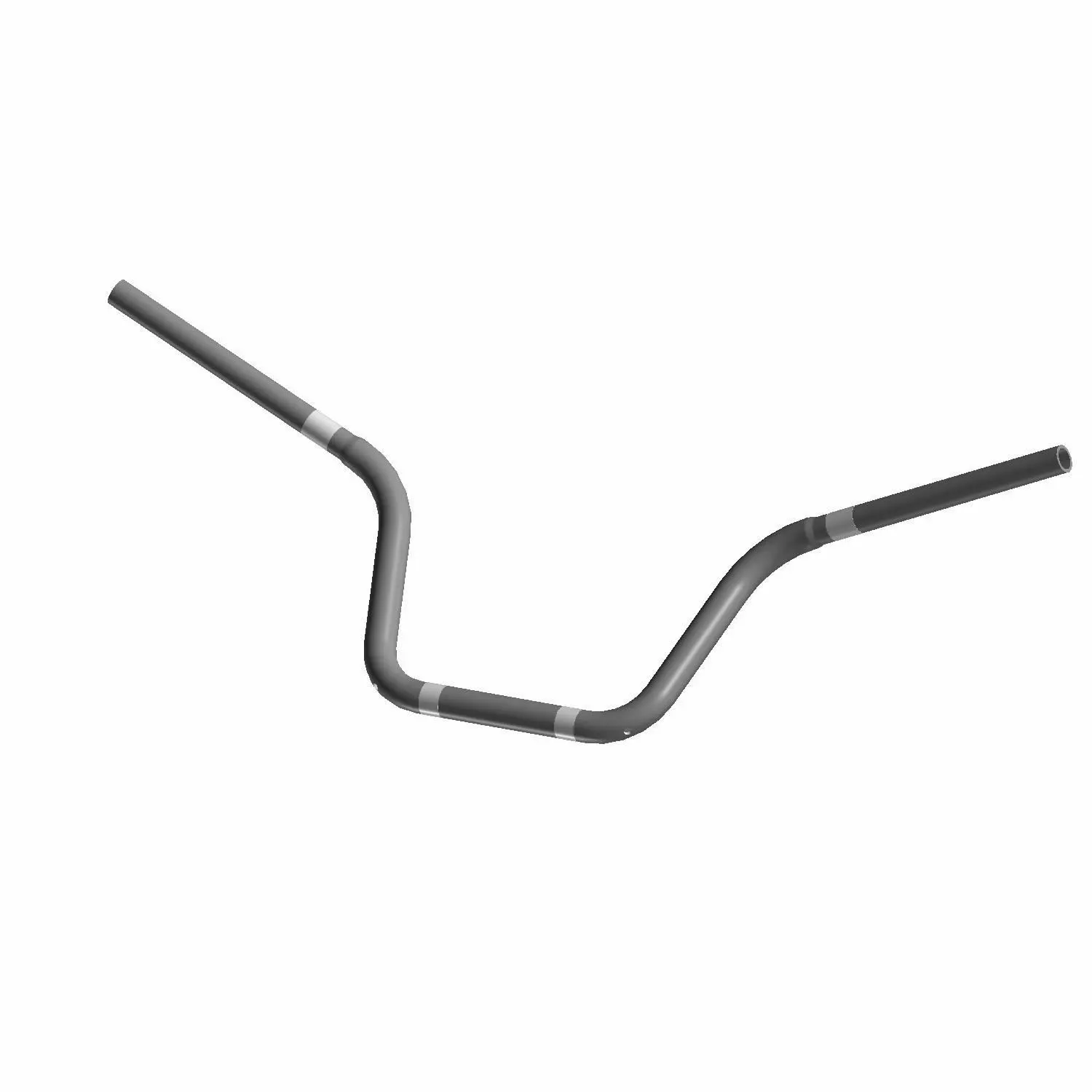 High Chrome Handlebar For Mofa/Moped - Fits Hercules Prima 5 Series, 590mm Wide, 300mm High