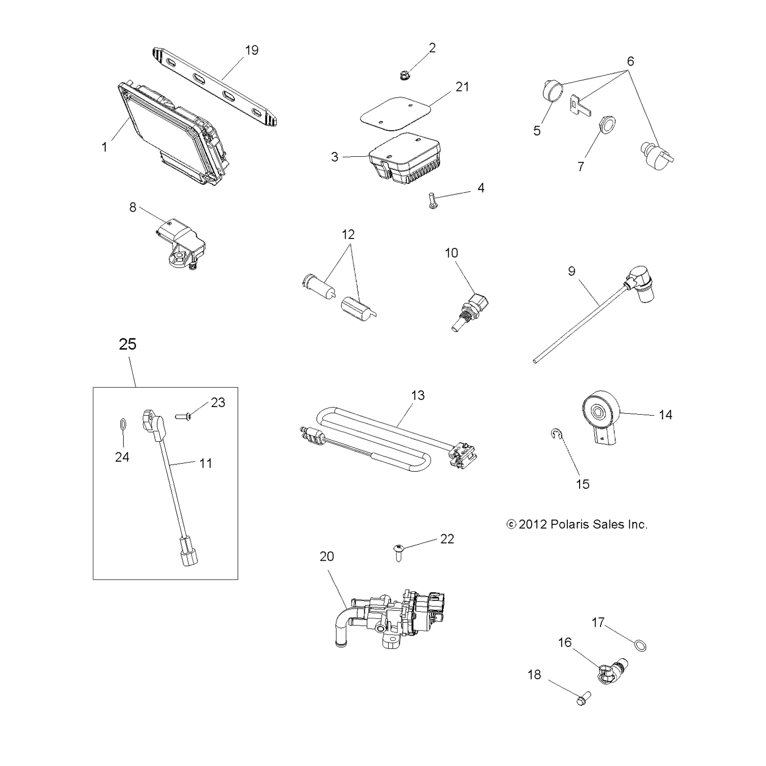 Throttle Position Sensor, Part 1204715 | Polaris Sportsman