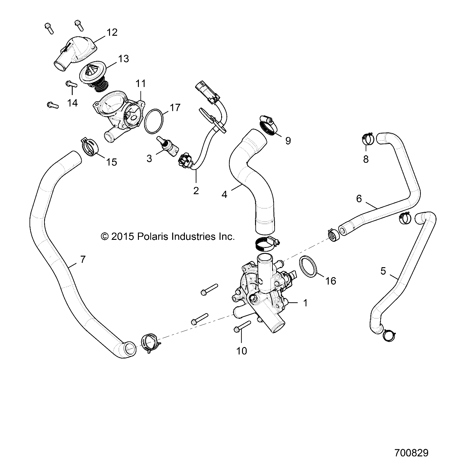 Waterpump Assembly, Part 1205014 | Polaris RANGER
