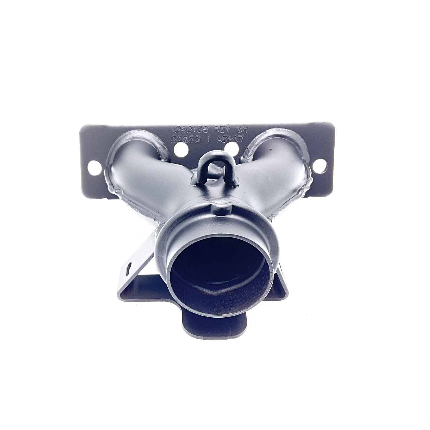 Twin Weld Manifold, High Temp Powder Paint, Black, Part 1262138