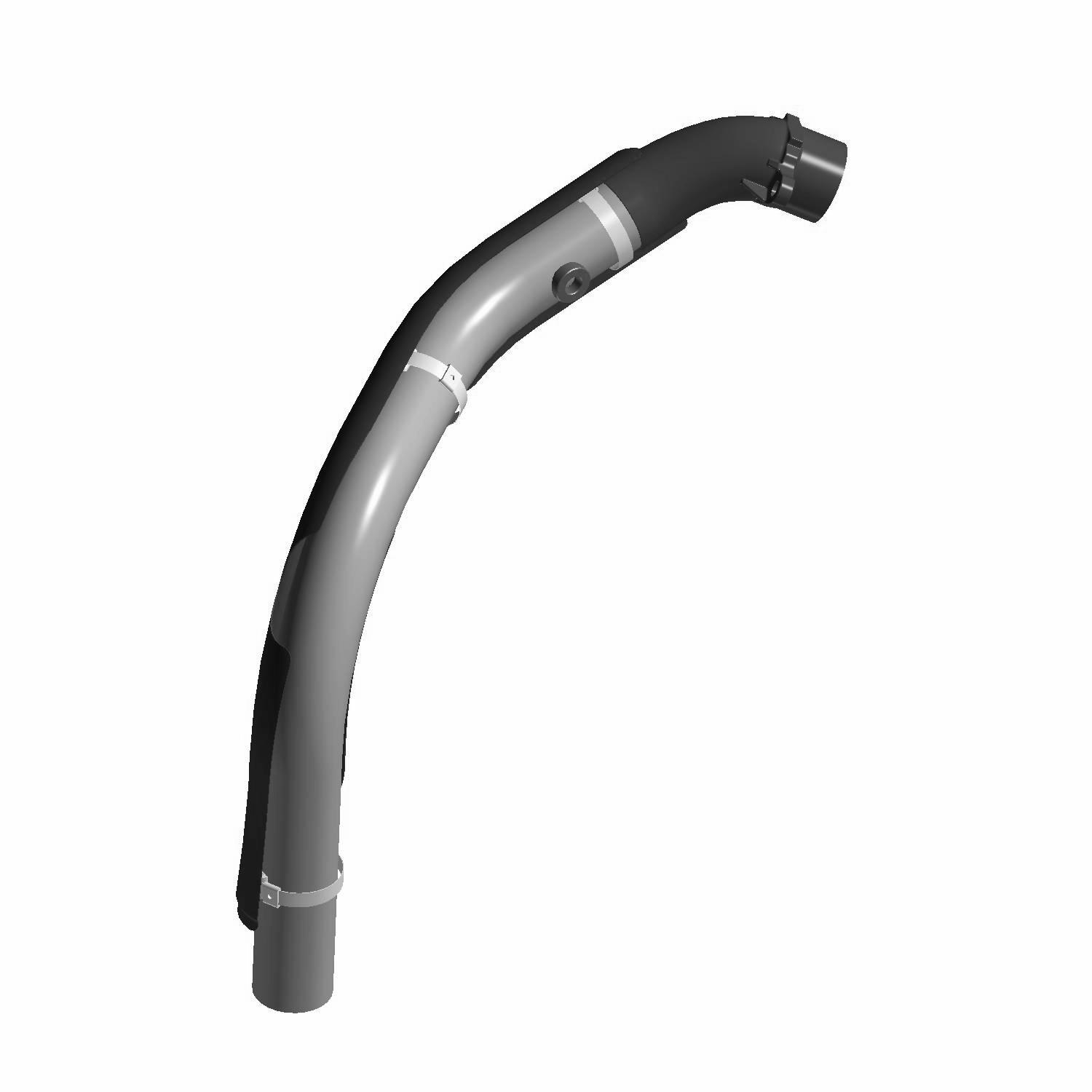 Exhaust Headpipe Assembly, Front, Chrome, Part 1263129-156
