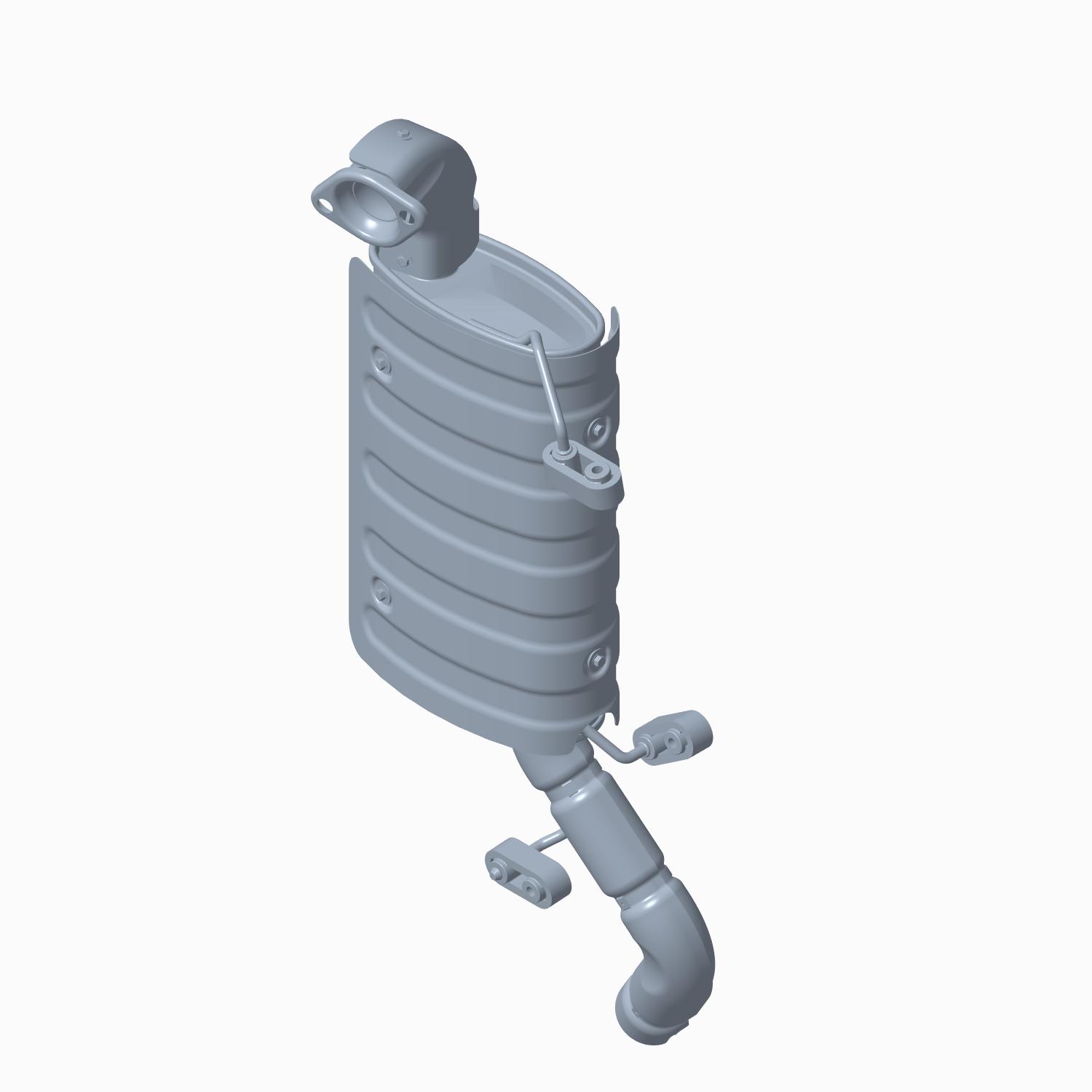 トラック架装 ASM-SILENCER,RGR,CAT/O2 [INCL. 6-11, QTY 4 OF 10 &11, 13-15