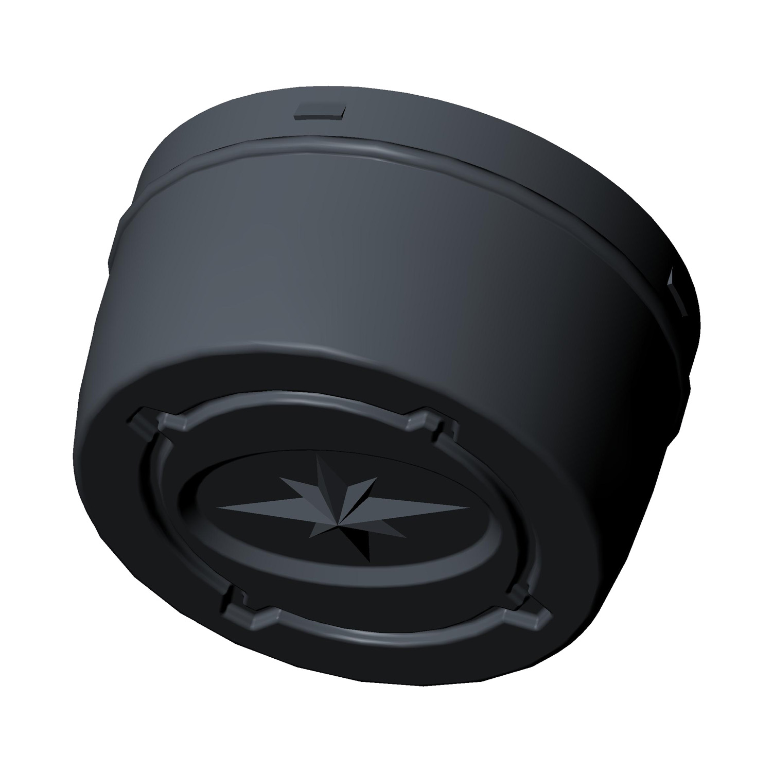 Polaris 1524066-458 Matte Black Rim Cap 2022 Ranger Crew 570