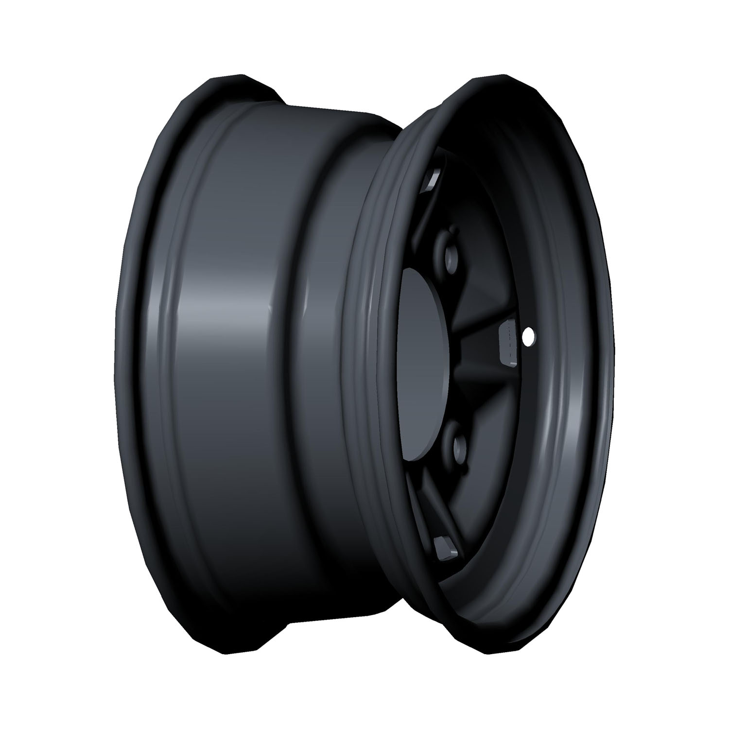 Rim, Front, 10 GA, 12 x 6, Matte Black, Part 1521606-458 | Polaris RANGER