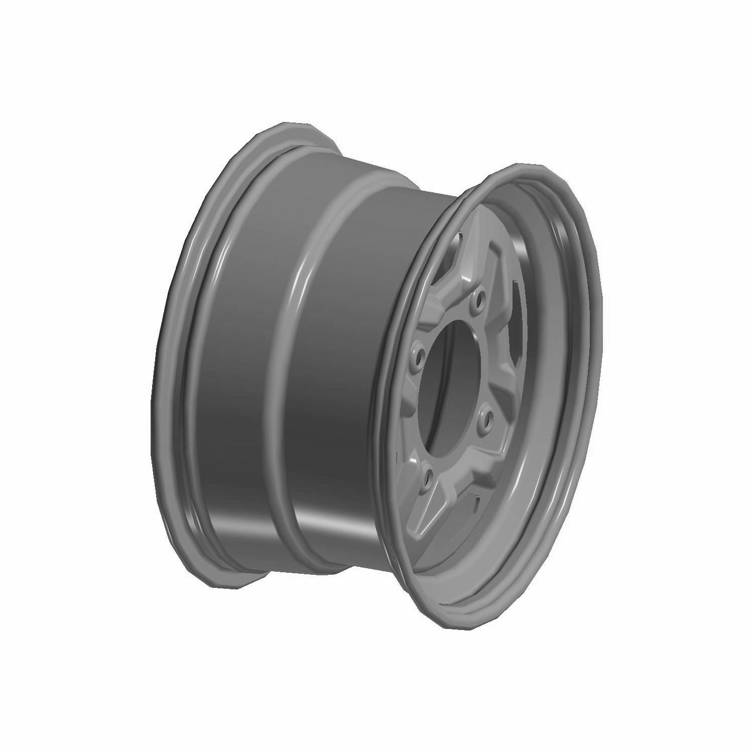 y1110i　38 Wheel, Rear, 14 x 8in, Medium Gloss Medium Gloss Black, Part