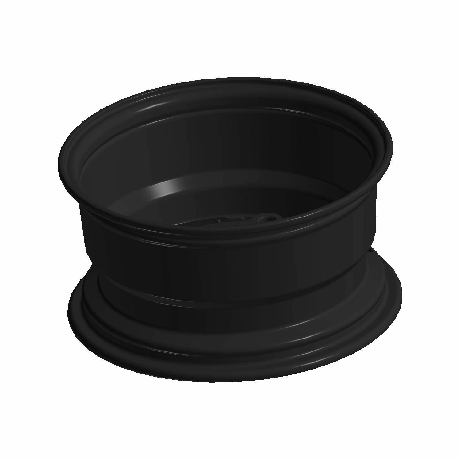 Front Rim, 12 in. X 6 in. Wide, 26.2 Offest, Flash Black, Part