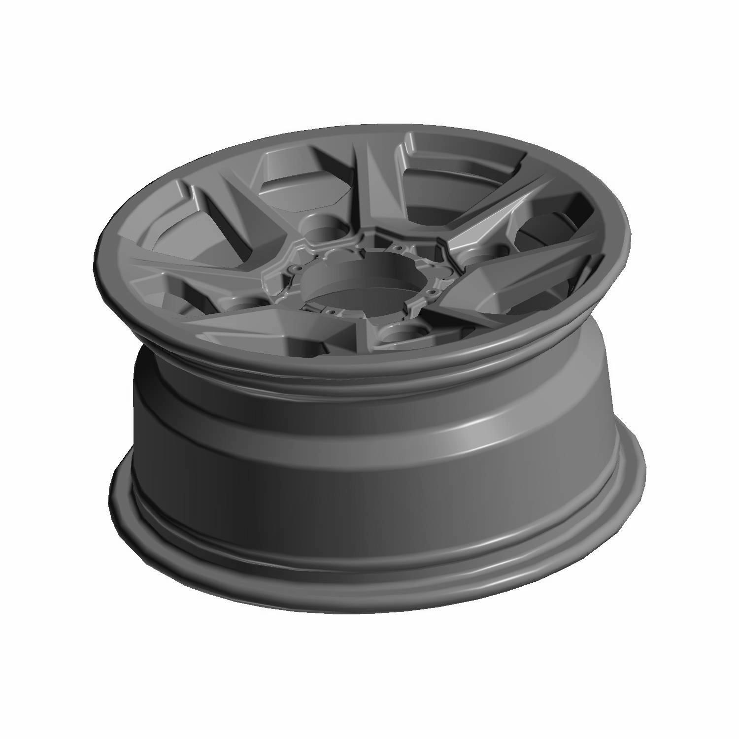 まっこいず Front Cast Rim 12x5.5-19.85, Matte Black, Part 1523489-458