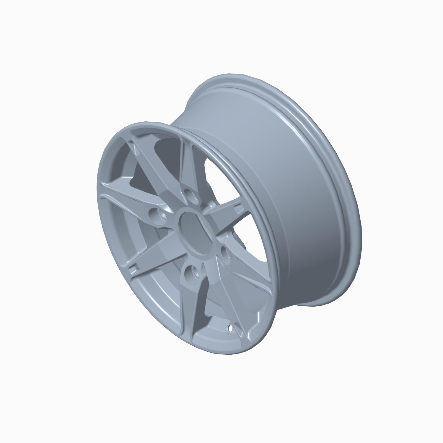 Rim Cast, 15x7, Matte Flash Black, Part 1523150-744 | Polaris RZR