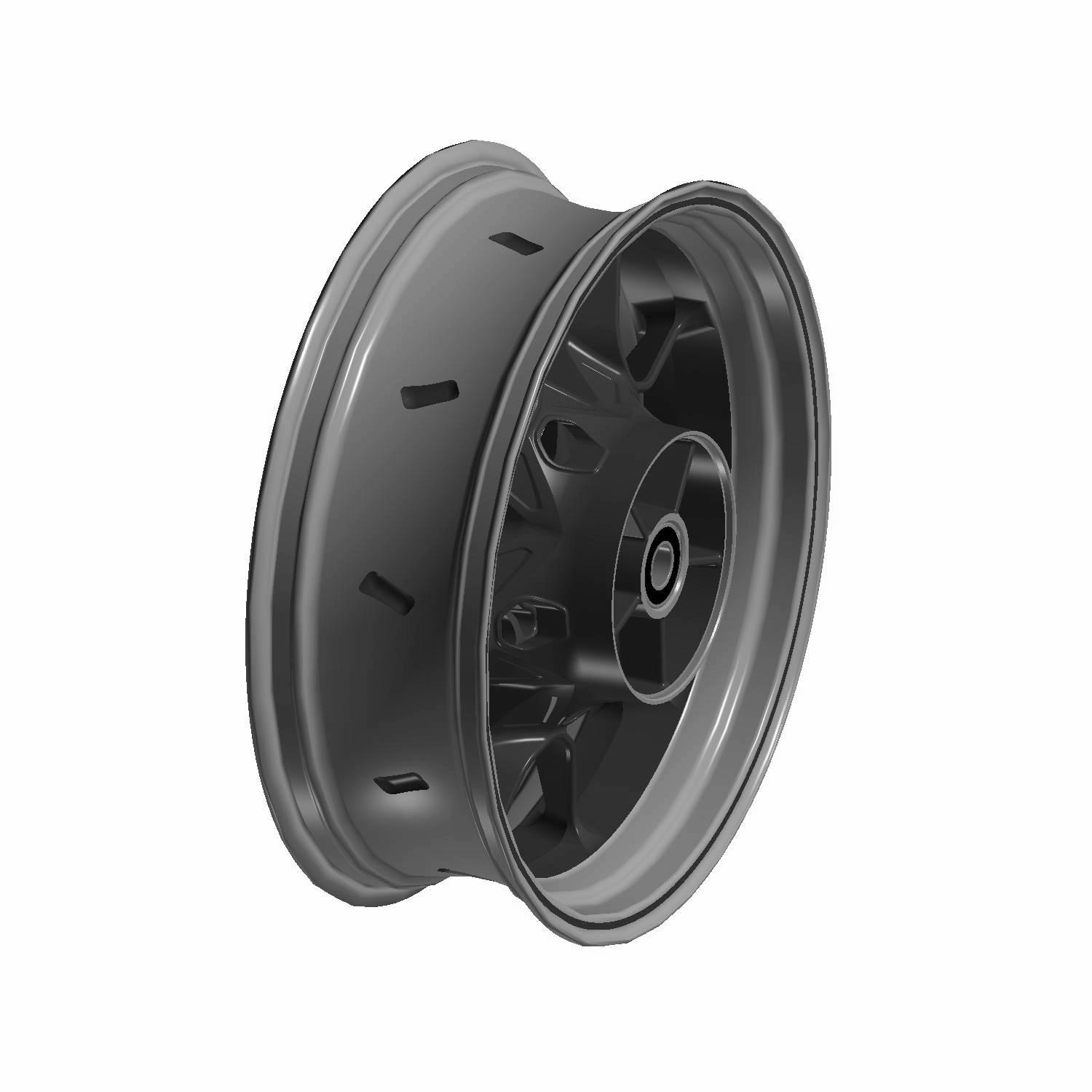 240 FAT TIRE KIT CHROME STREET FIGHTER WHEELS BLACK ARM 12