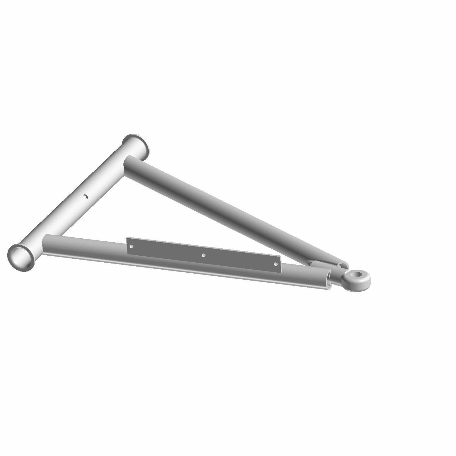 Flared A-Frame Weld, Left, Medium Gloss Black, Part 1542656-067