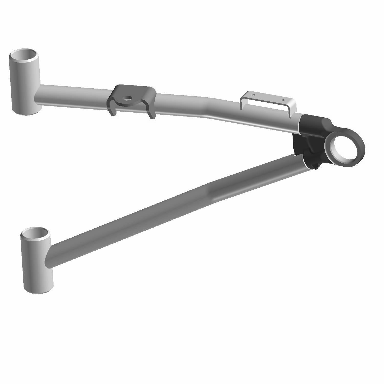 A-Frame Weld, Flared, Right, Matte Black, Part 1543758-458