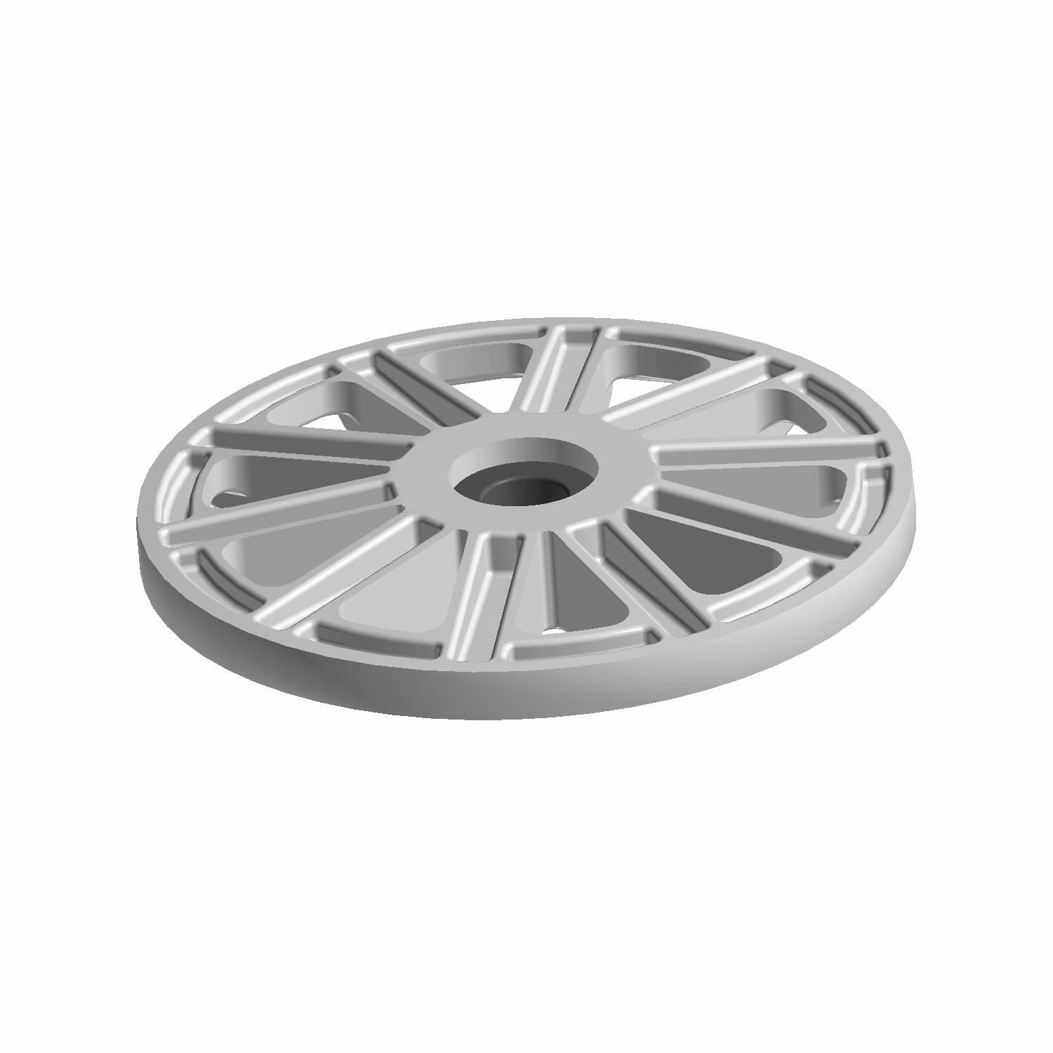 Suspension Rail Idler Wheel 7.25 in., Gloss Black, Part 1590431