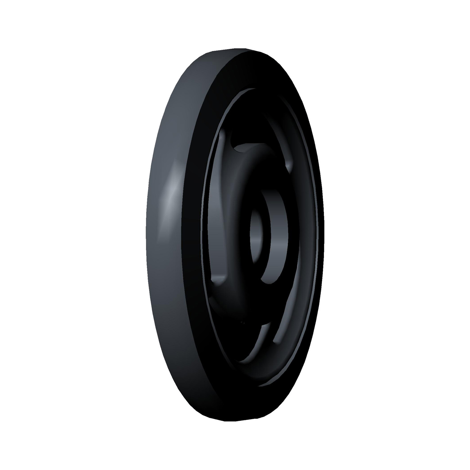 Wheel Scrolled Assembly, Black, Part 1590279-070 | Polaris Snowmobiles