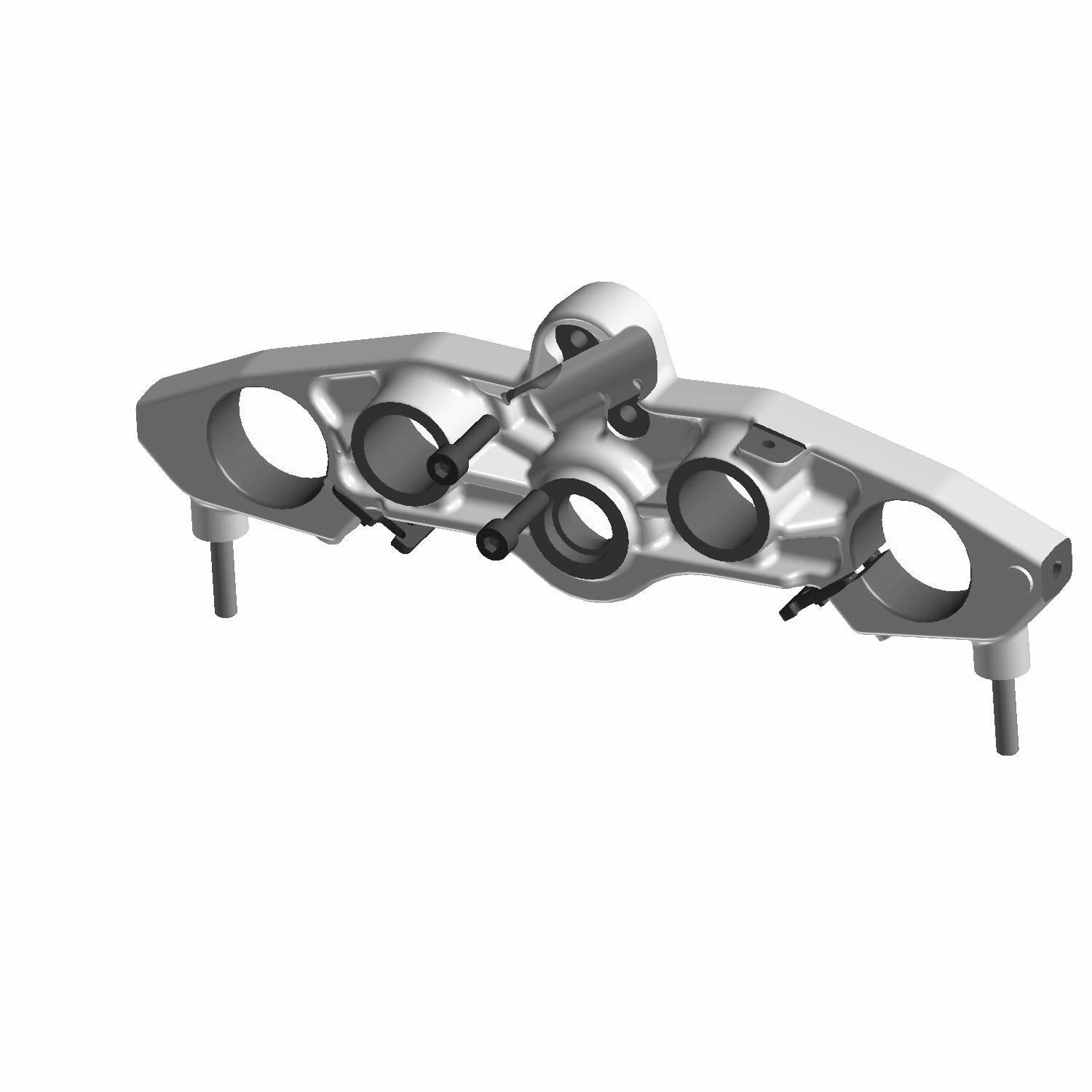 Triple Clamp Assembly, Upper, Flat Black, Part 1824716-463