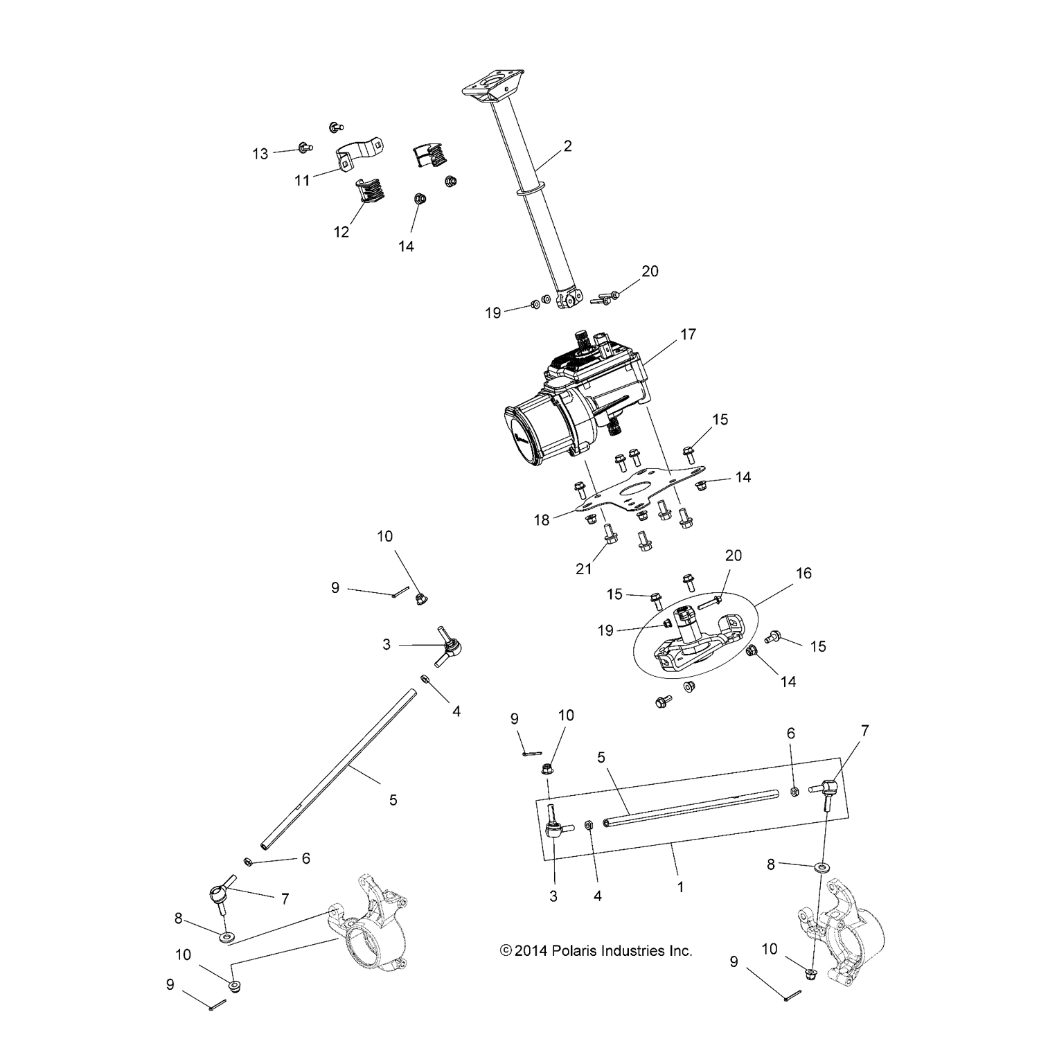 Tie Rod Assembly, Part 1824007 | Polaris Sportsman