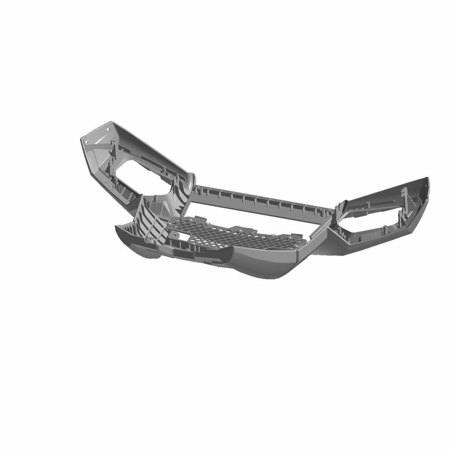 Bumper Assembly, Front, Gloss Black, Part 2633417-070 | Polaris RZR