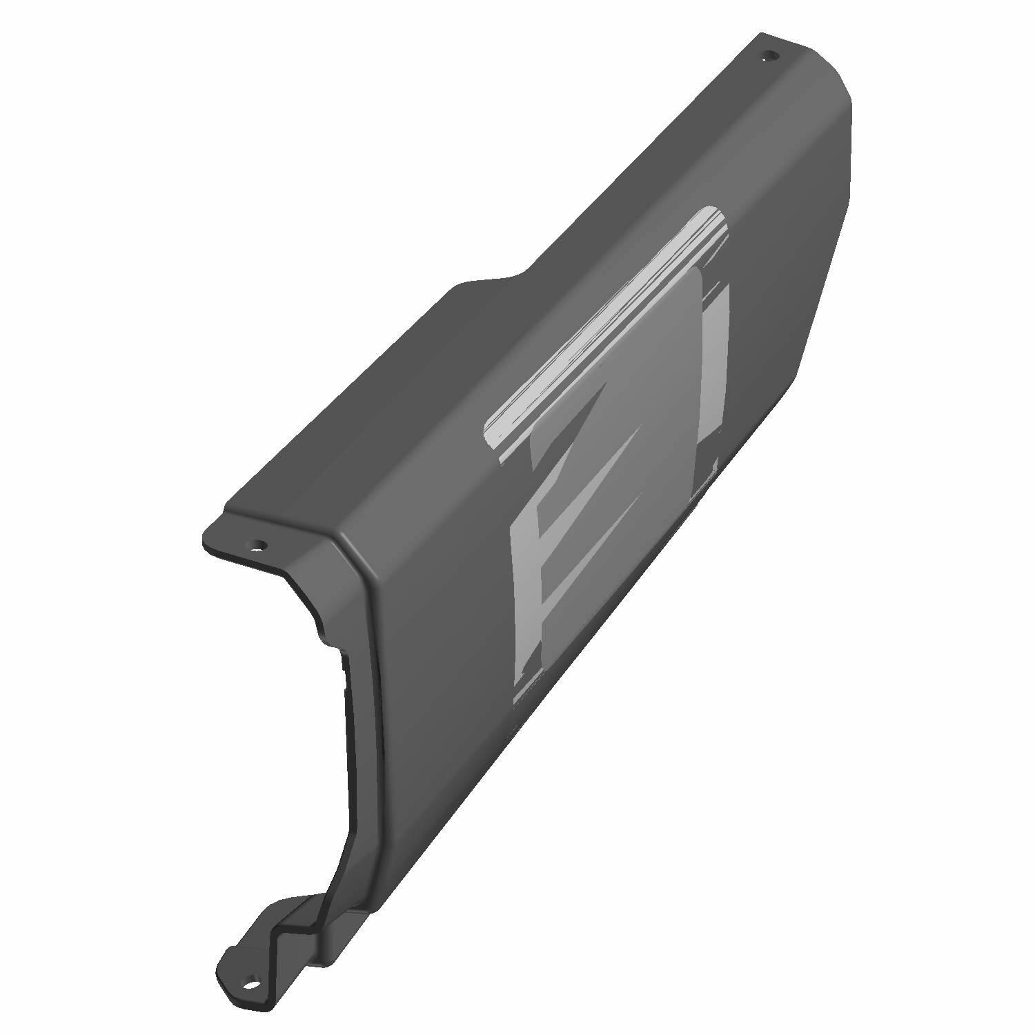 Rear Upper Right Hand Fender Assembly, Gloss Black, Part 2635504