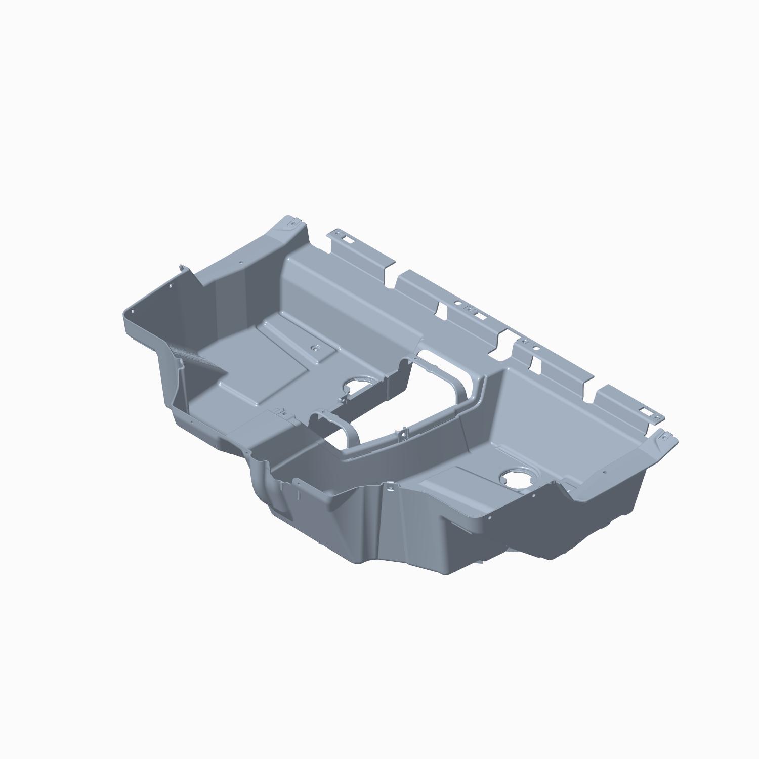 Main Floor Assembly, Gloss Black, Part 2637566-070 | Polaris RZR