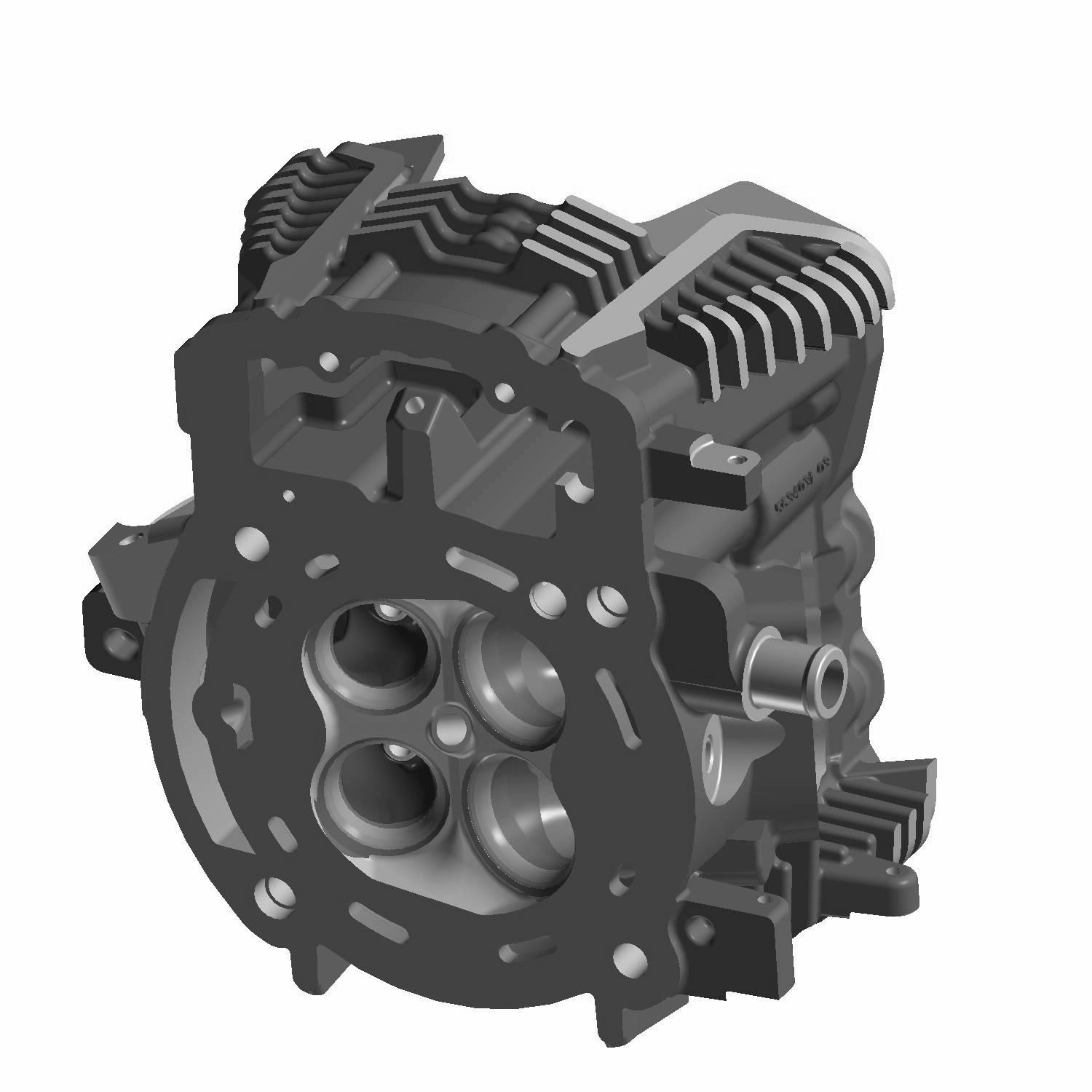 Rear Cylinder Head [Includes 8, 9, 12, 13], Part 3023461-650