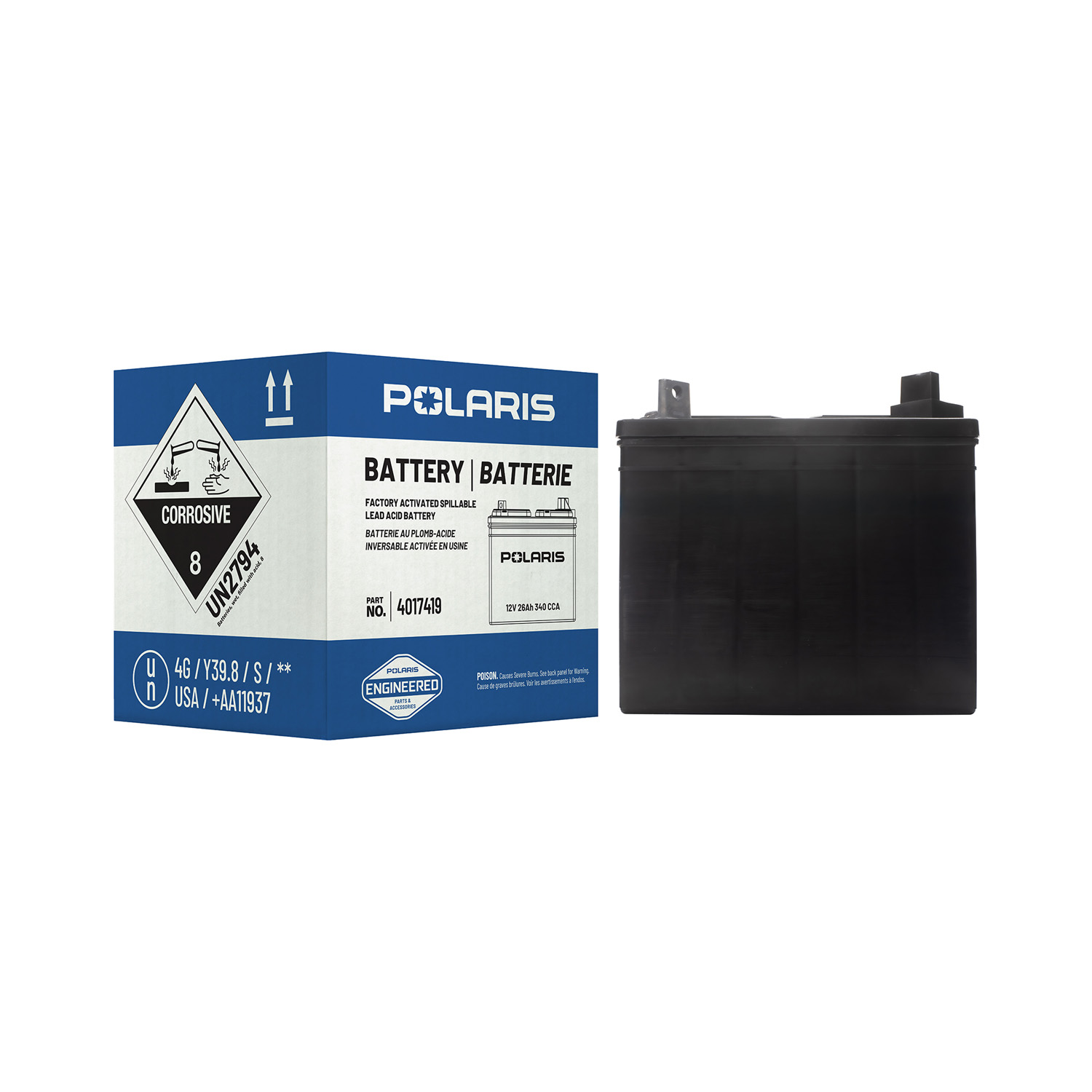 12V 26AH Flooded Battery for RANGER and Sportsman ATV | Polaris