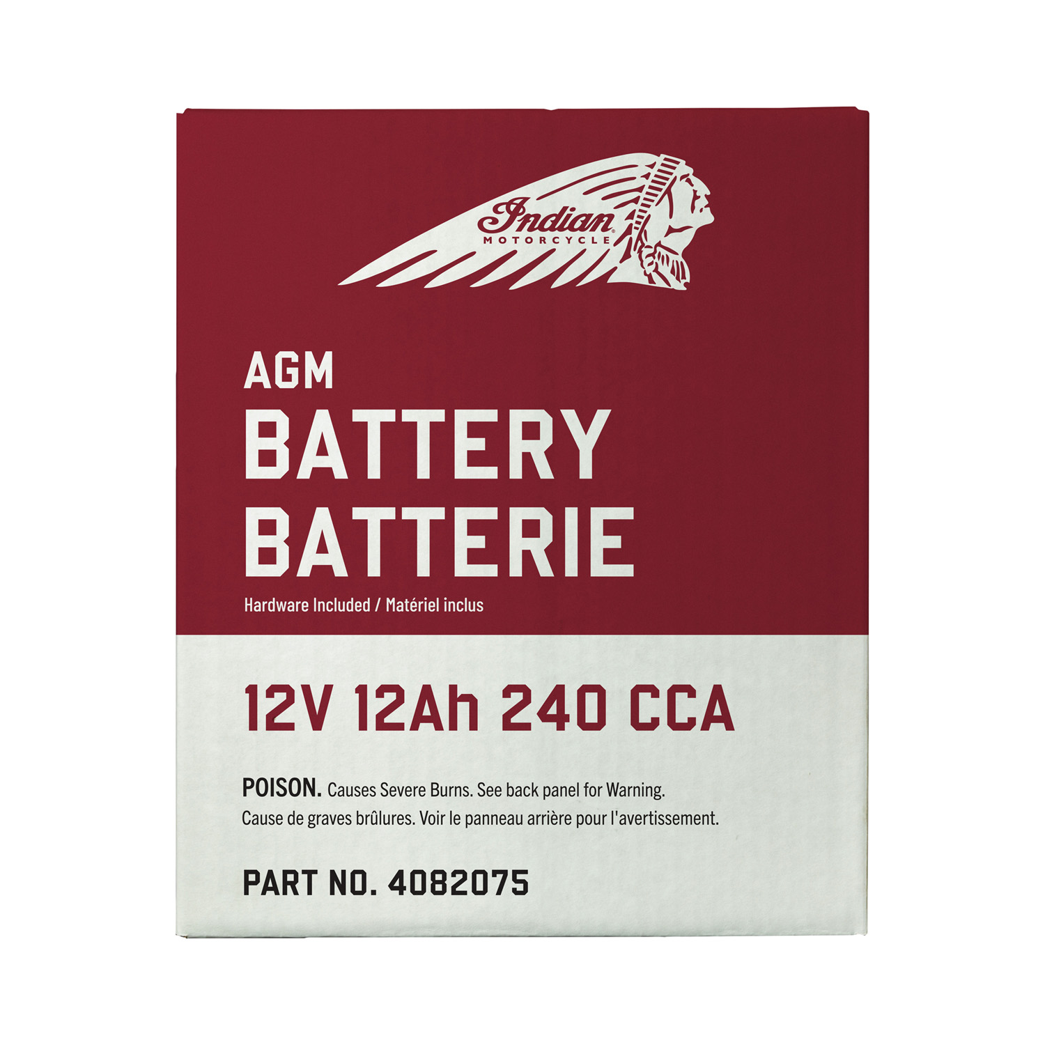 どこかの 12V 12AH AGM Battery for Indian Motorcycles | Indian Motorcycle EN-CA