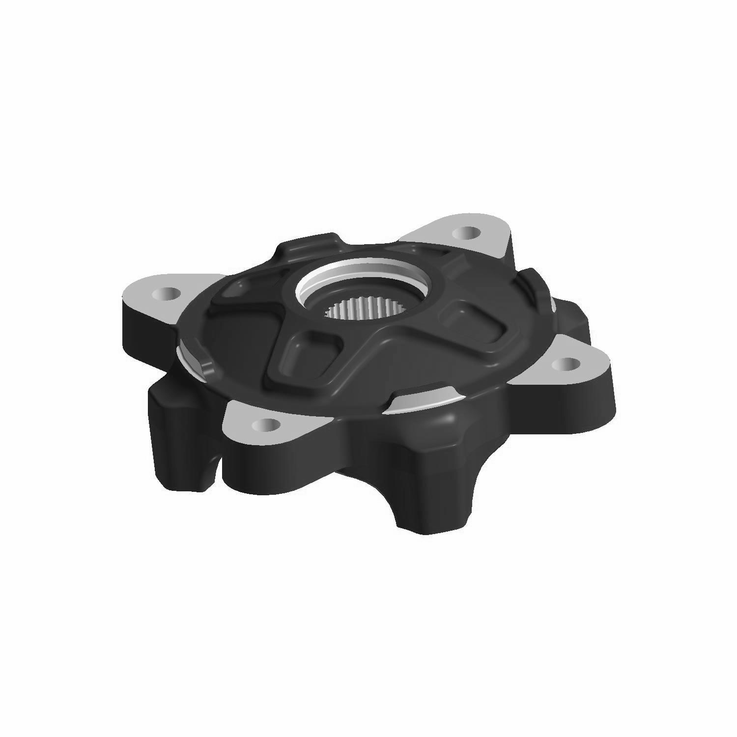 Front Wheel Hub, Medium Gloss Black, Part 5137659-067 | Polaris RANGER