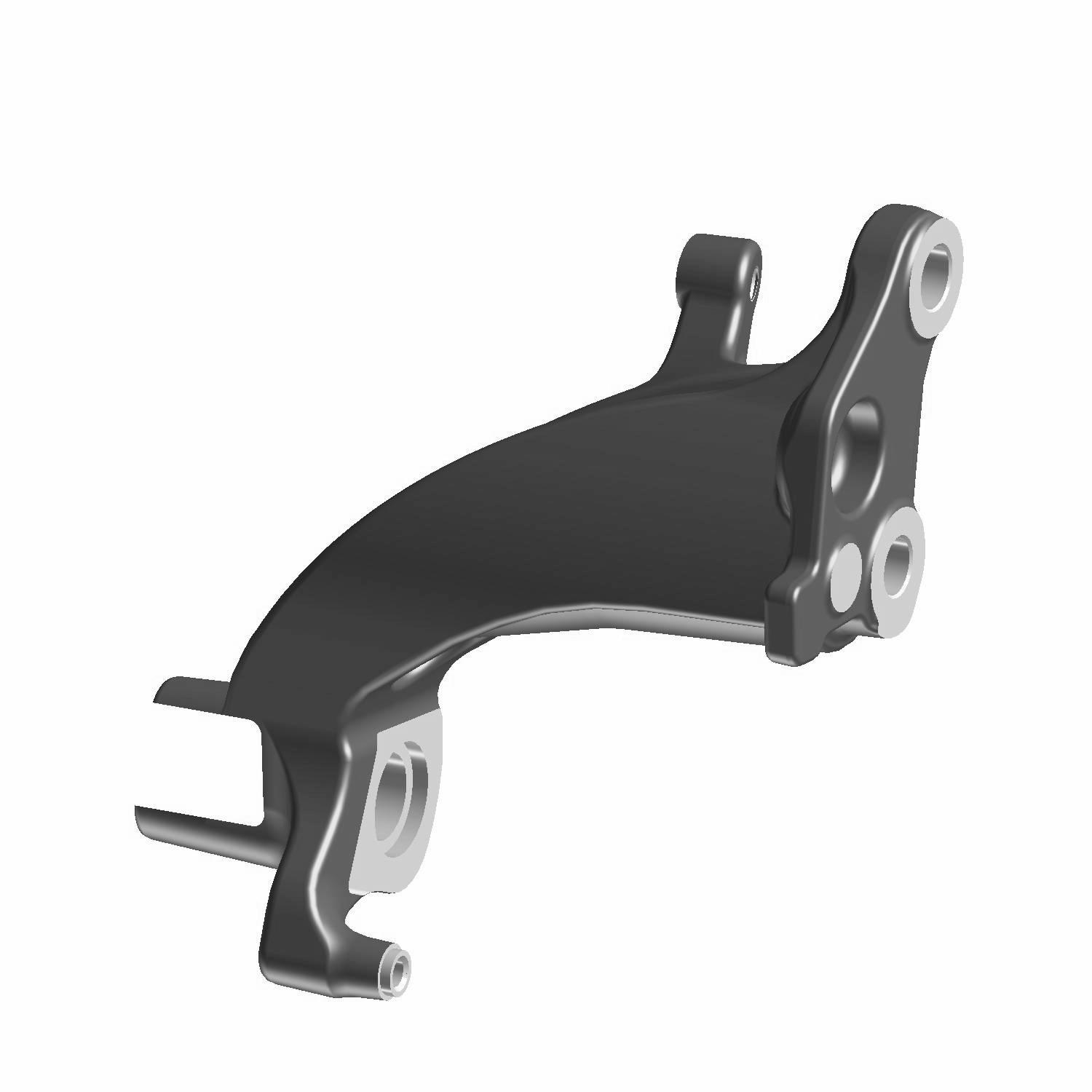 Footpeg Mount, Right, Jet Black, Bob, Part 5141917-626 | Indian