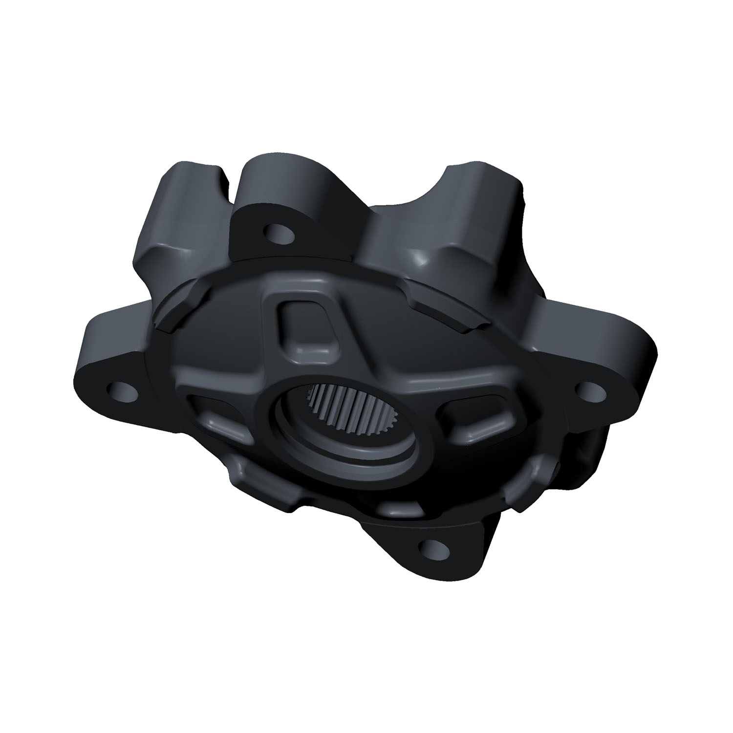 Hub-Wheel, Front (mach), Black, Part 5142569-067 | Polaris RANGER